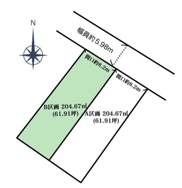 豊橋市前田中町(Ｂ区画)　土地