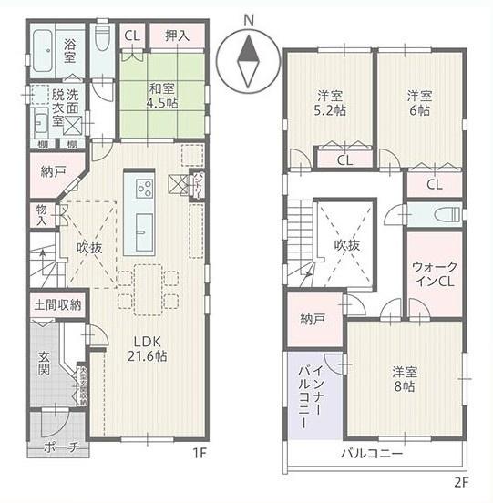 豊橋市南牛川一丁目新築戸建(全３棟)２号棟