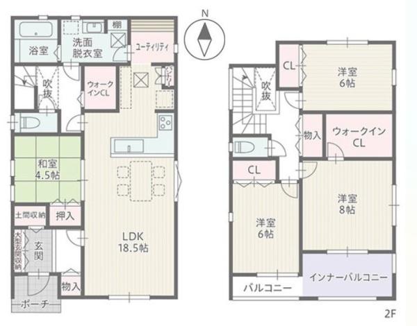 豊橋市南牛川一丁目新築戸建(全３棟)３号棟