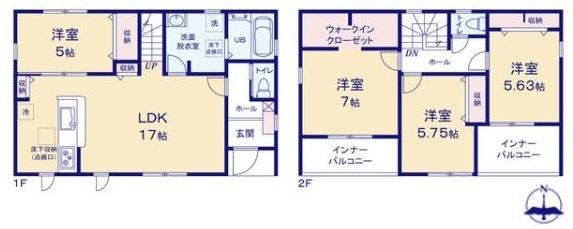 豊橋市仁連木町58期新築戸建（全３棟）２号棟