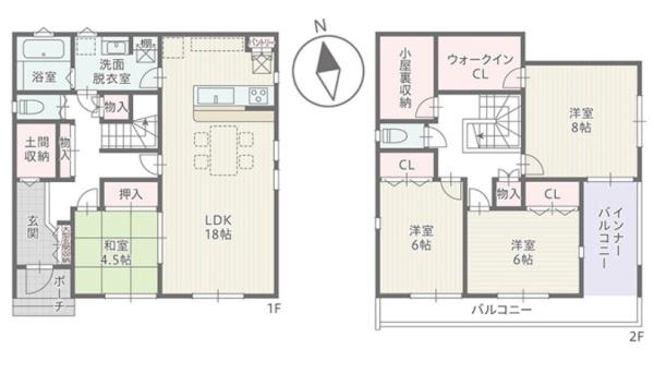 豊橋市牛川通三丁目　新築戸建（全３棟）１号棟