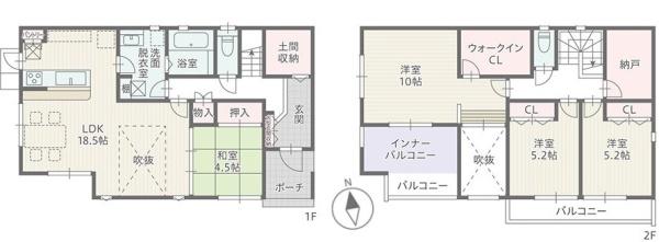 豊橋市牛川通三丁目　新築戸建（全３棟）３号棟