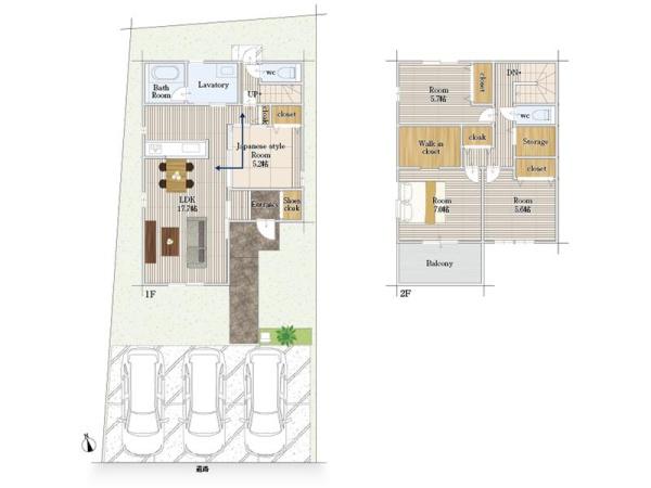 豊橋市西口町１期　新築戸建（全５棟）２号棟