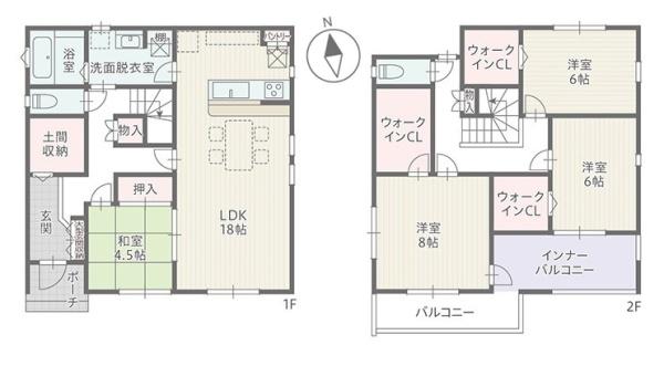 豊橋市弥生町東豊和　新築戸建（全2棟）2号棟