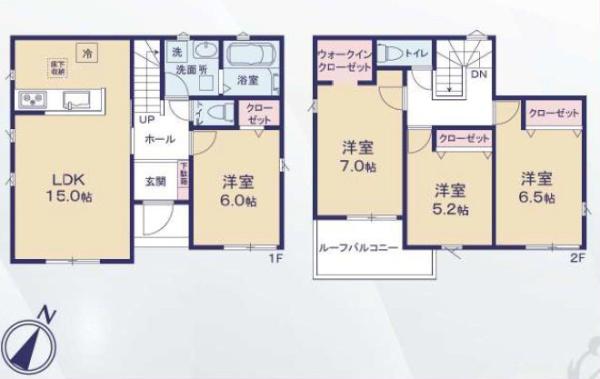 豊橋市曙町23ー1期新築戸建(全６棟)５号棟リナージュ