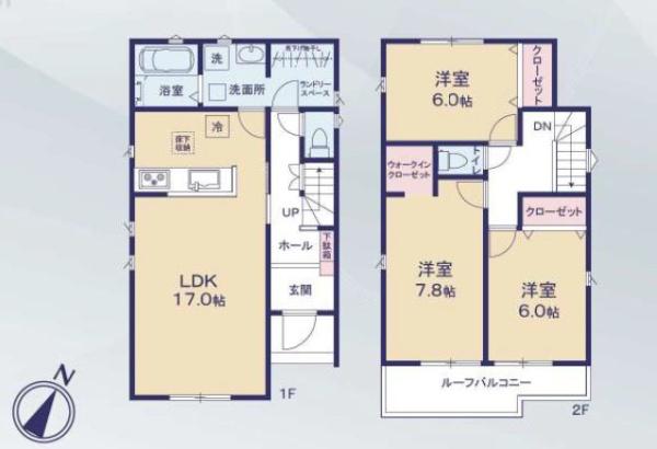 豊橋市曙町23ー1期新築戸建(全６棟)６号棟リナージュ