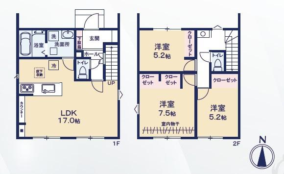 豊橋市多米中町２丁目　新築戸建（全7棟）3号棟