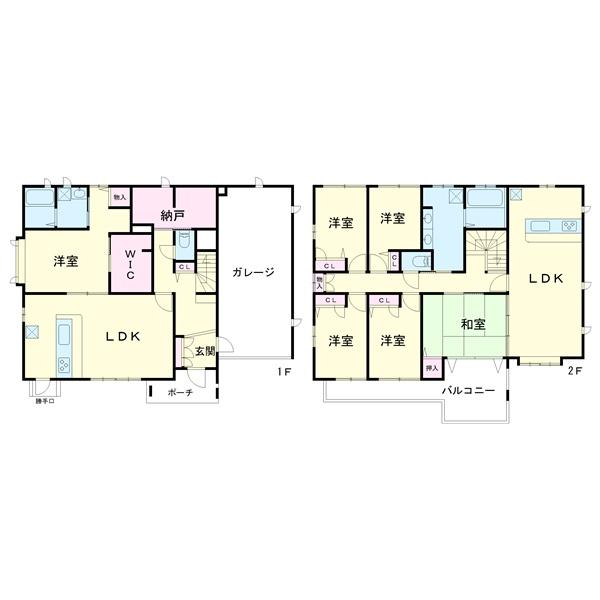 豊川市一宮町社中古戸建二世帯住宅