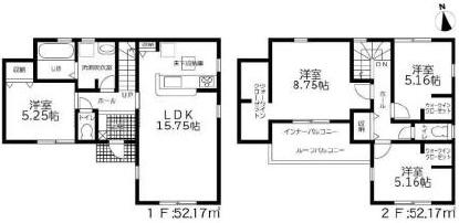 湖西市駅南58期　新築戸建（全３棟）２号棟