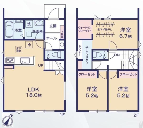 豊川市平尾町24-1期　新築戸建（全４棟）２号棟リナージュ