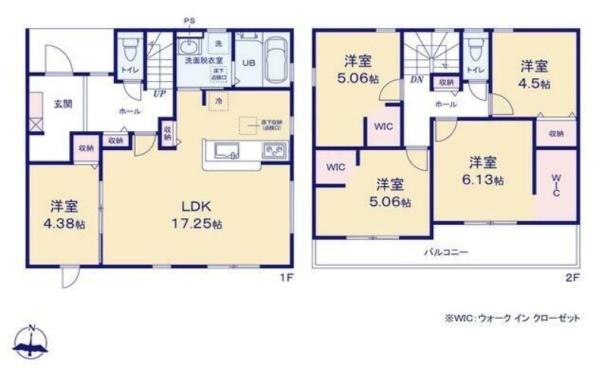 豊橋市多米中町58期　新築戸建（全５棟）２号棟リーブル