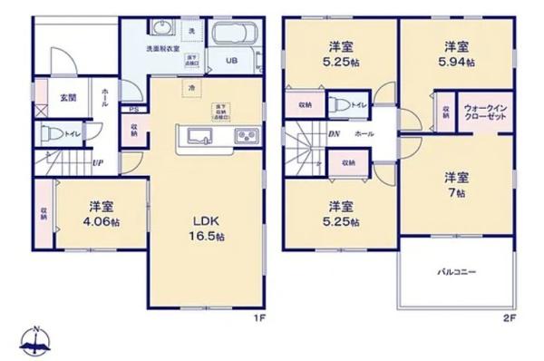 豊橋市多米中町58期　新築戸建（全５棟）３号棟リーブル