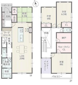 豊川市金屋橋町　新築戸建(全６棟)　１号棟
