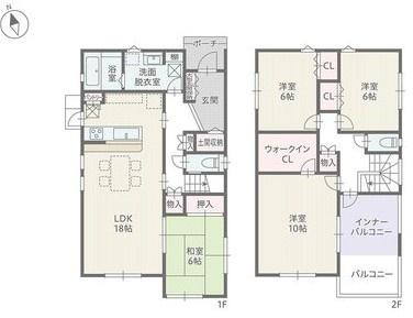 豊川市金屋橋町　新築戸建(全６棟)　６号棟