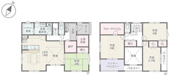 豊川市御油町河原畑　新築戸建(全４棟)　１号棟