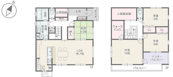 豊川市御油町河原畑　新築戸建(全４棟)　２号棟