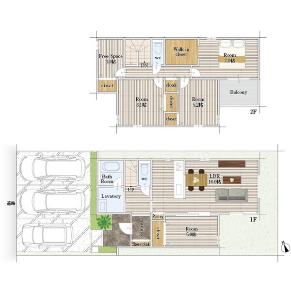 豊橋市西橋良町1期　新築戸建（全５棟）３号棟