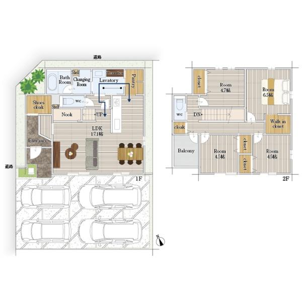 豊橋市西橋良町1期　新築戸建（全５棟）１号棟