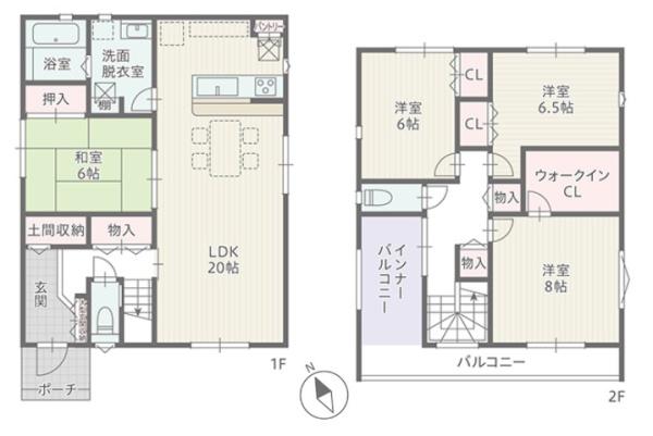 豊川市金屋元町一丁目　新築戸建（全６棟）３号棟