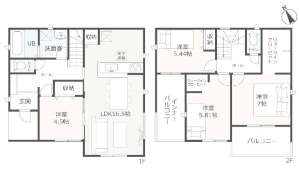 豊橋市大岩町第１期　新築戸建（全１棟）リーブルガーデン