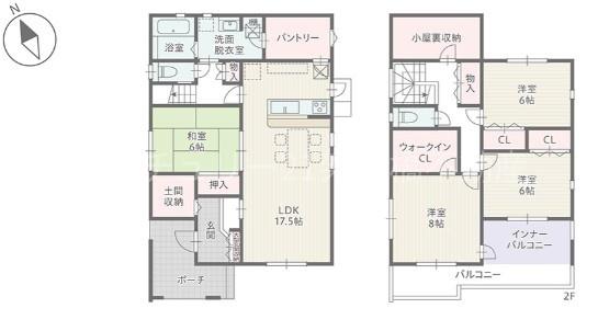 豊川市萩山町１丁目　新築戸建（全２棟）１号棟