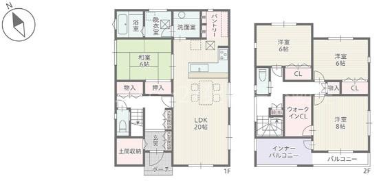 豊川市萩山町１丁目　新築戸建（全２棟）２号棟