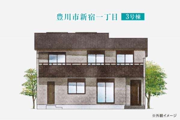 豊川市新宿町一丁目　新築戸建（全３棟）３号棟