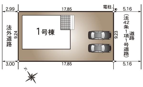 豊橋市江島町第1　新築戸建（全１棟）クレイドル