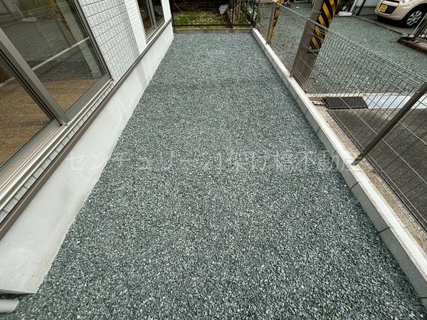 豊橋市草間町字郷西の新築一戸建(庭)