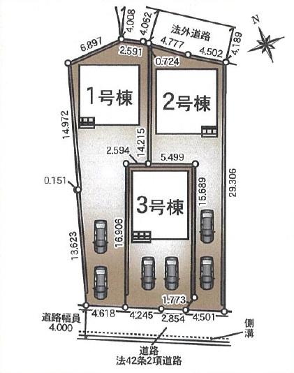 蒲郡市水竹町木船　新築戸建（全３棟）１号棟