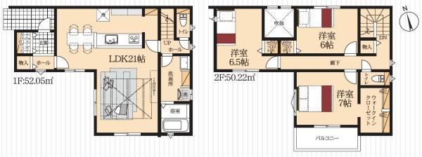 豊橋市旭町第3　新築戸建（全２棟）１号棟