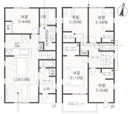豊橋一色町第1期（全５棟）２号棟　新築戸建
