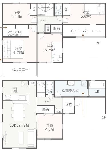 豊橋一色町第1期（全５棟）４号棟　新築戸建