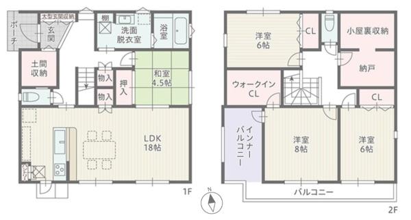 豊川市八幡町弥五郎2（全5棟）1号棟　新築戸建