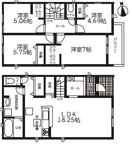 豊橋第25多米西町　新築戸建（全２棟）２号棟