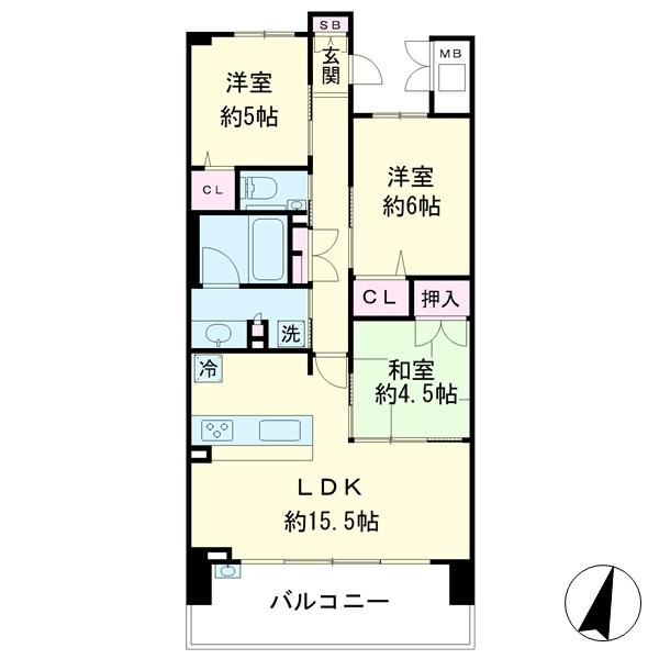 シティライフ羽根井(間取り)