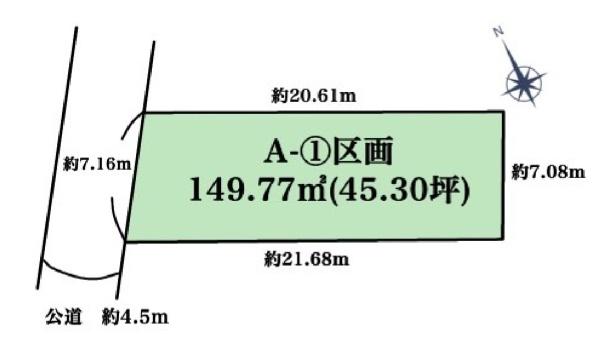 豊橋市小松町の土地(間取り)