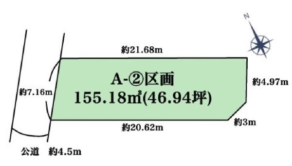 豊橋市小松町の土地(間取り)