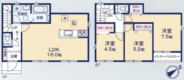 豊川市御津町広石第1期　新築戸建(全４棟)３号棟