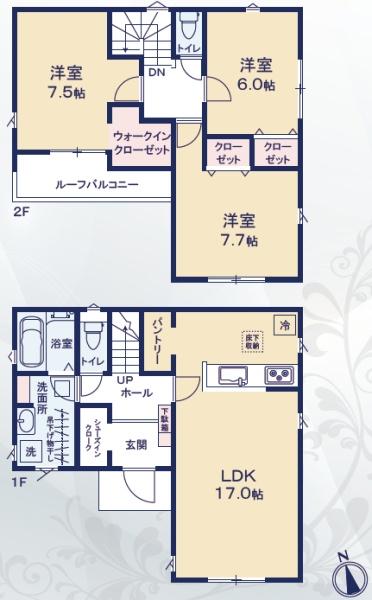 豊橋市松井町第2期　新築戸建（全6区画）4号棟