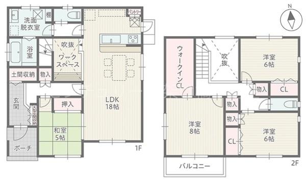 豊橋市上野町新上野3　新築戸建（全６棟）２号棟
