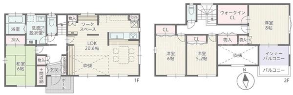 豊橋市上野町新上野3　新築戸建（全６棟）５号棟