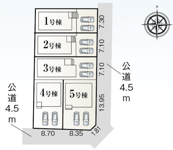豊橋市芦原町58-2期　新築戸建（全５棟）３号棟