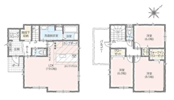 豊橋市牛川通２　新築戸建（全４棟）２号棟