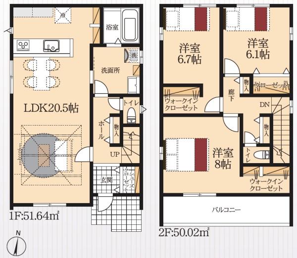 豊橋市草間町第1　新築戸建（全4棟）2号棟