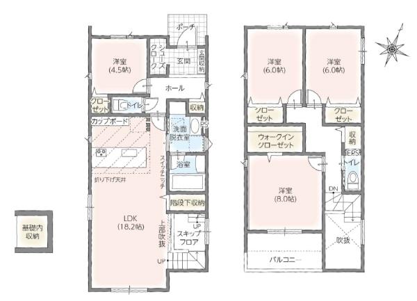 豊橋市汐田小　新築戸建（全４棟）３号棟