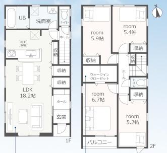 豊橋市仁連木町５９期　新築戸建（全１棟）１号棟