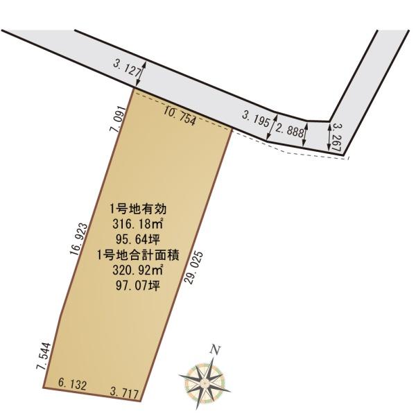 豊橋市大村町字横走　売土地（全４区画）１号地
