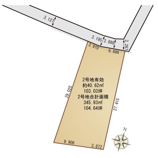 豊橋市大村町字横走　売土地（全４区画）２号地