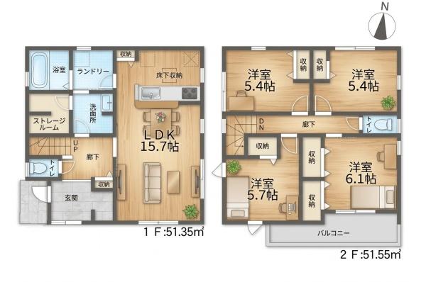 豊橋市牛川町第4期　新築戸建（全１棟）